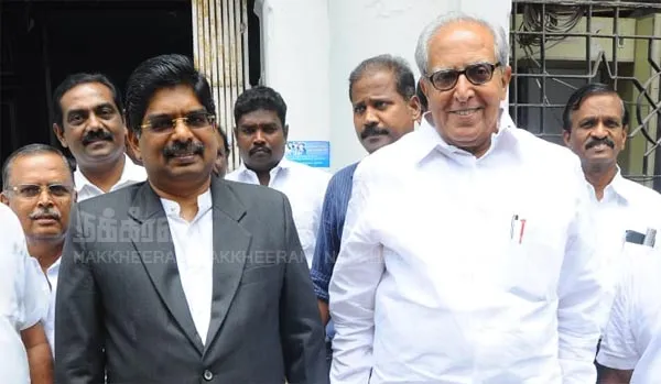 rajya sabha members P Wilson, K Shanmugam